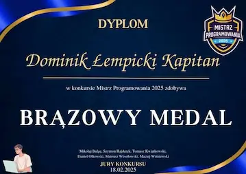 certyfikat mistrz programowania